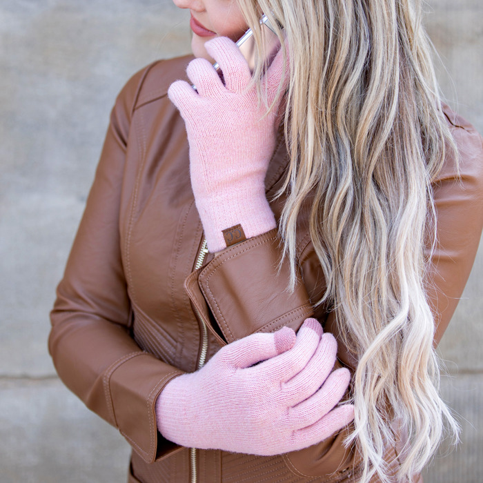 C.C� Cashmere Blend Touch Gloves