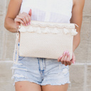  Naya Crochet Tassel Clutch