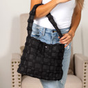  Maya Basket Weave Puffer Tote