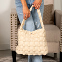  Maya Basket Weave Puffer Tote