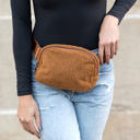  Lola Boucle Sherpa Crossbody Sling/Belt Bag