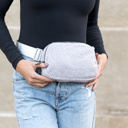  Lola Boucle Sherpa Crossbody Sling/Belt Bag
