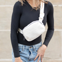  Lola Boucle Sherpa Crossbody Sling/Belt Bag