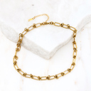  18K STAINLESS STEEL BARBED WIRE CHAIN NECKLACE