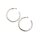  14K STAINLESS STEEL OPEN HOOP EARRINGS