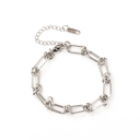  18K STAINLESS STEEL BARBED WIRE CHAIN BRACELET