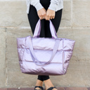  Metallic Puffer Tote