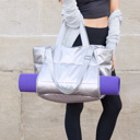  Metallic Puffer Tote