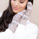  Nordic Snowflake Mittens