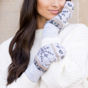  Nordic Snowflake Mittens