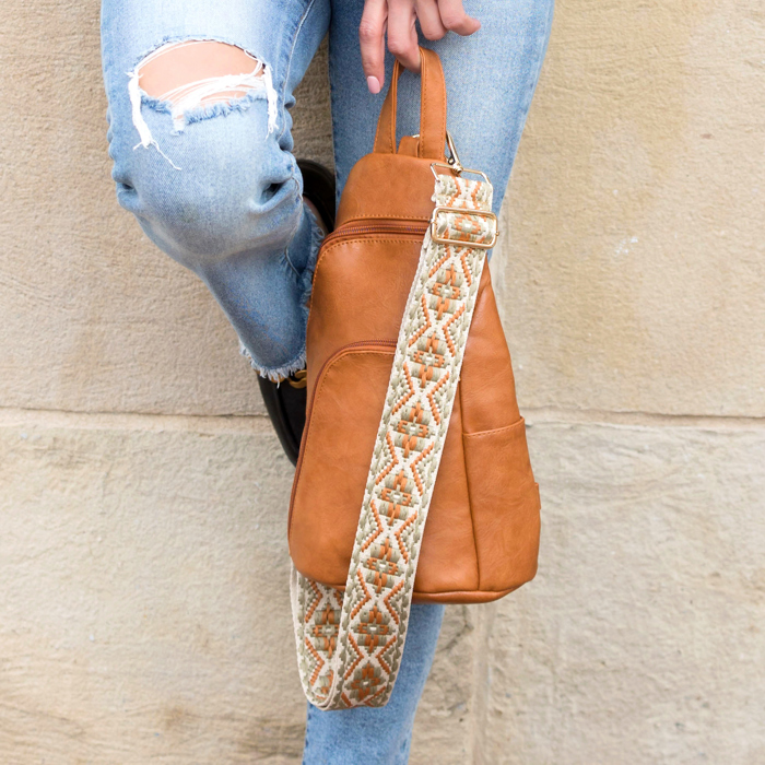 Evie Vegan Leather Crossbody Sling Bag