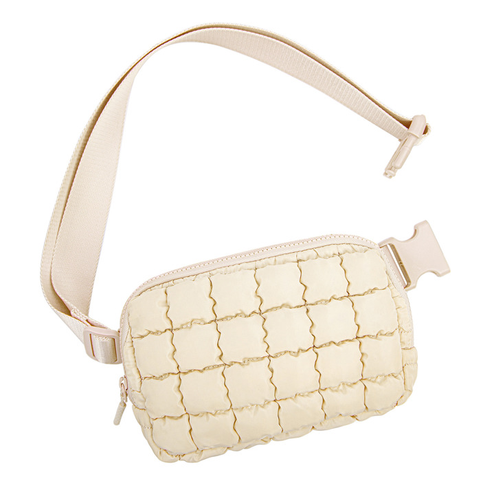 Evyn Quilted Puffer Crossbody Sling Belt Bum Bag