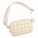  Evyn Quilted Puffer Crossbody Sling Belt Bum Bag