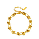  18K STAINLESS STEEL BARBED WIRE CHAIN BRACELET