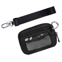 Black Dakota Wristlet ID Wallet Pouch