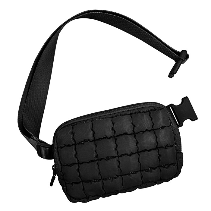 Evyn Quilted Puffer Crossbody Sling Belt Bum Bag