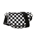  Olivia Nylon Checkered Foldover Crossbody