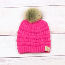  CC Baby Fur Pom Beanie Hat