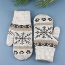  Nordic Snowflake Mittens