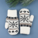  Nordic Snowflake Mittens
