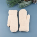  Plush Fur Lined Mittens