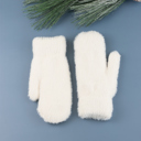  Plush Fur Lined Mittens