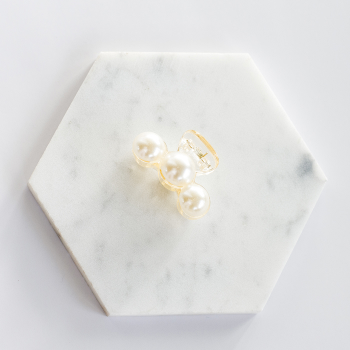 Pearl Hair Claw Clip Set - 2PK