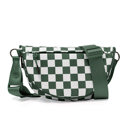  Olivia Nylon Checkered Foldover Crossbody