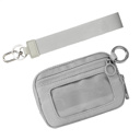 Gray Dakota Wristlet ID Wallet Pouch
