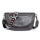  Callie Fold-Over Leather Crossbody Sling Bag