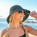 Bow Accent Straw Hat