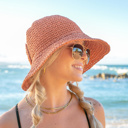  Bow Accent Straw Hat