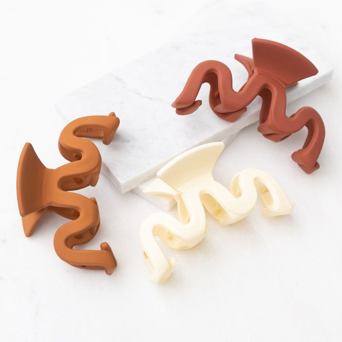 Zig Zag Hair Claws | 3 Pack