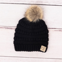  CC Baby Fur Pom Beanie Hat