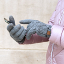  C.C� Cable Knit Lined Gloves