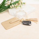  Pearl Key Ring Wallet Bracelet