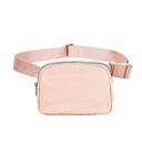 Pale Coral Roam Nylon Crossbody Sling Belt Bum Bag Fanny Pack