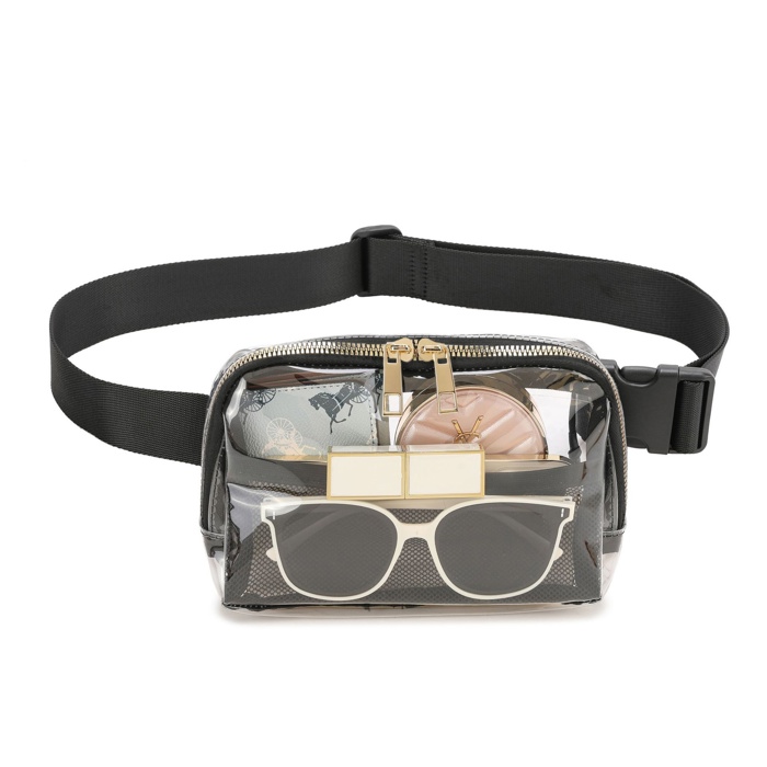 Juni Clear Stadium Crossbody Sling Belt Bum Bag Fanny Pack