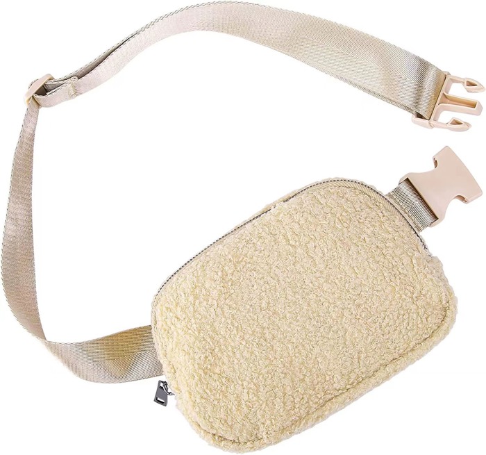 Lola Boucle Sherpa Crossbody Sling/Belt Bag