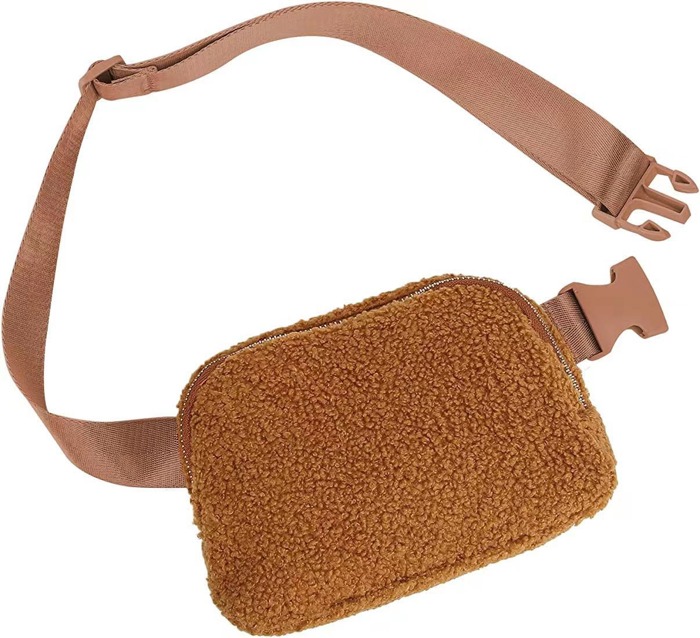 Lola Boucle Sherpa Crossbody Sling/Belt Bag