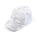 White Camo CC Criss-Cross Ponytail Caps Hat