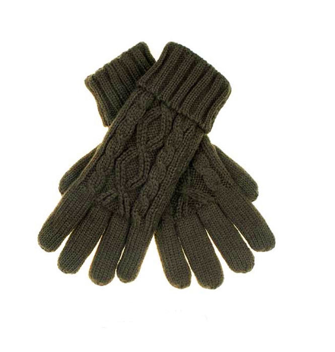 C.C� Cable Knit Lined Gloves