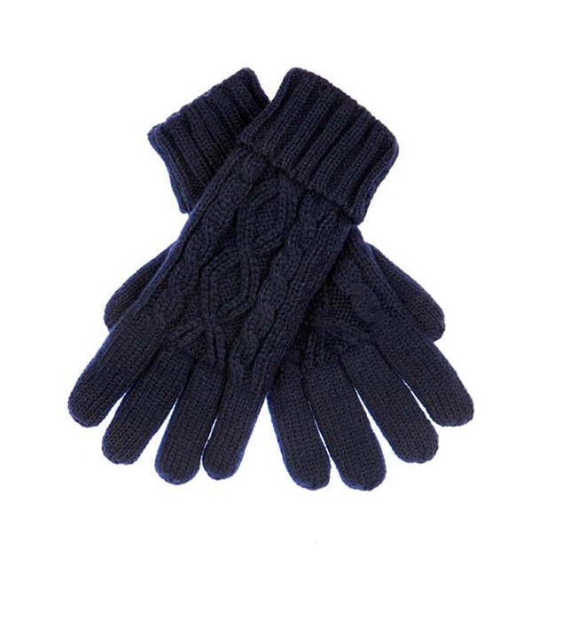 C.C� Cable Knit Lined Gloves