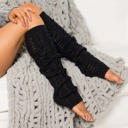  Long Cable-Knit Leg Warmers