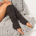  Long Cable-Knit Leg Warmers