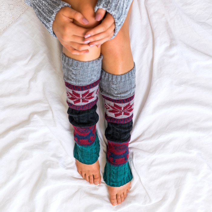Nordic Snowflake Leg Warmers