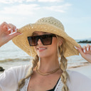  Woven Straw Sunhat