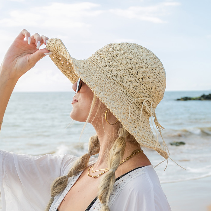 Woven Straw Sunhat