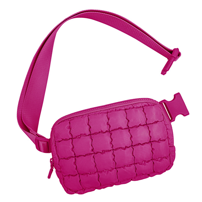 Evyn Quilted Puffer Crossbody Sling Belt Bum Bag