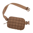  Evyn Quilted Puffer Crossbody Sling Belt Bum Bag